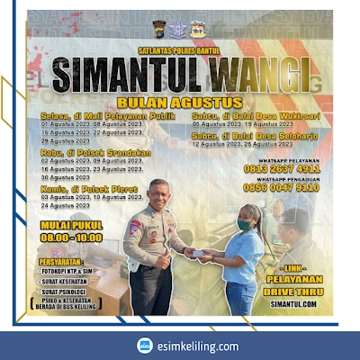 Jadwal SIM Keliling Kota Bantul